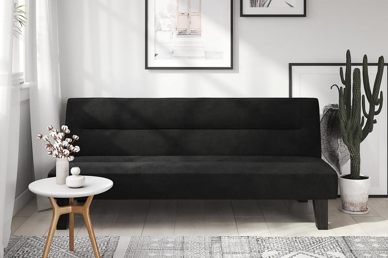 Futon Kebo Svart - Dorel Home - Futon soffa
