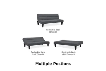 Kebo Futon Grå - Dorel Home - Möbler - Soffa - Bäddsoffa - Futon - Futon soffa