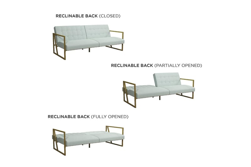 Lexington Futon Teal - CosmoLiving - Möbler - Soffa - Bäddsoffa - Futon - Futon soffa