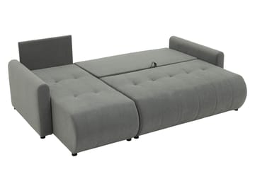 Fynrican 3-sits Bäddsoffa med divan - grå - Möbler - Soffa - Bäddsoffa - Hörnbäddsoffa