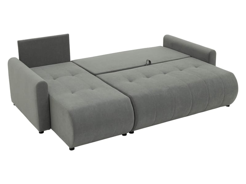 Fynrican 3-sits Bäddsoffa med divan - Polo 877 (mörkbrun) - Möbler - Soffa - Bäddsoffa - Hörnbäddsoffa