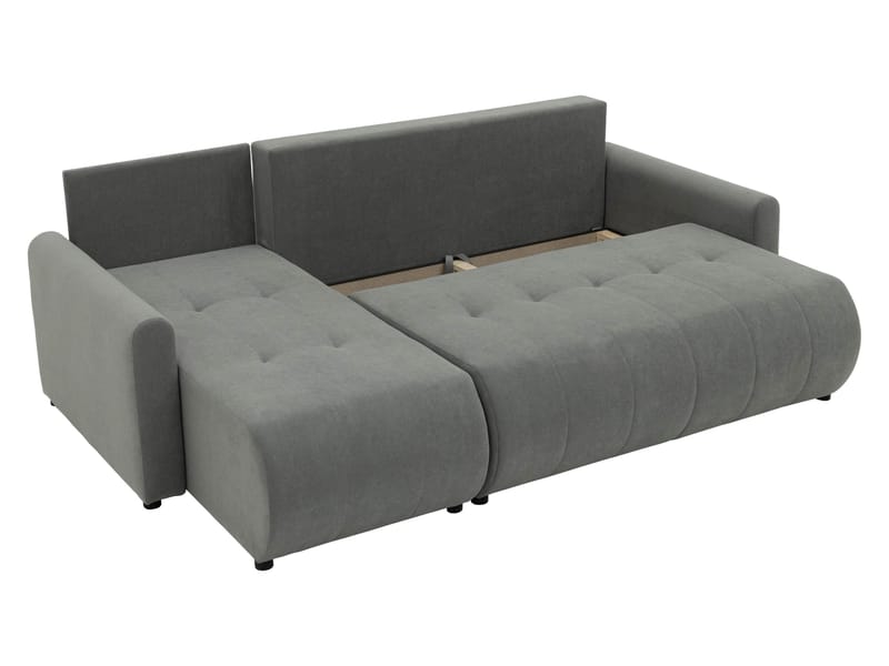Fynrican 3-sits Bäddsoffa med divan - Polo 877 (mörkbrun) - Möbler - Soffa - Bäddsoffa - Hörnbäddsoffa