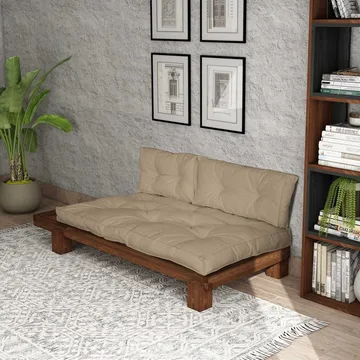 Fynros 2-sits Bäddsoffa - Beige - Möbler - Soffa - Bäddsoffa - 2 sits bäddsoffa