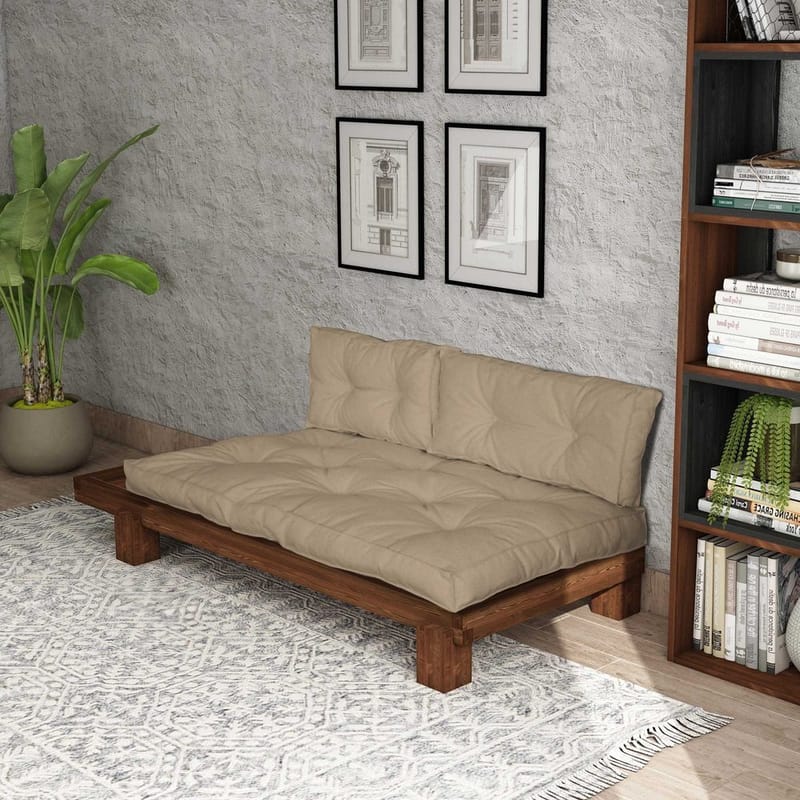 Fynros 2-sits Bäddsoffa - Beige - Möbler - Soffa - Bäddsoffa - 2 sits bäddsoffa