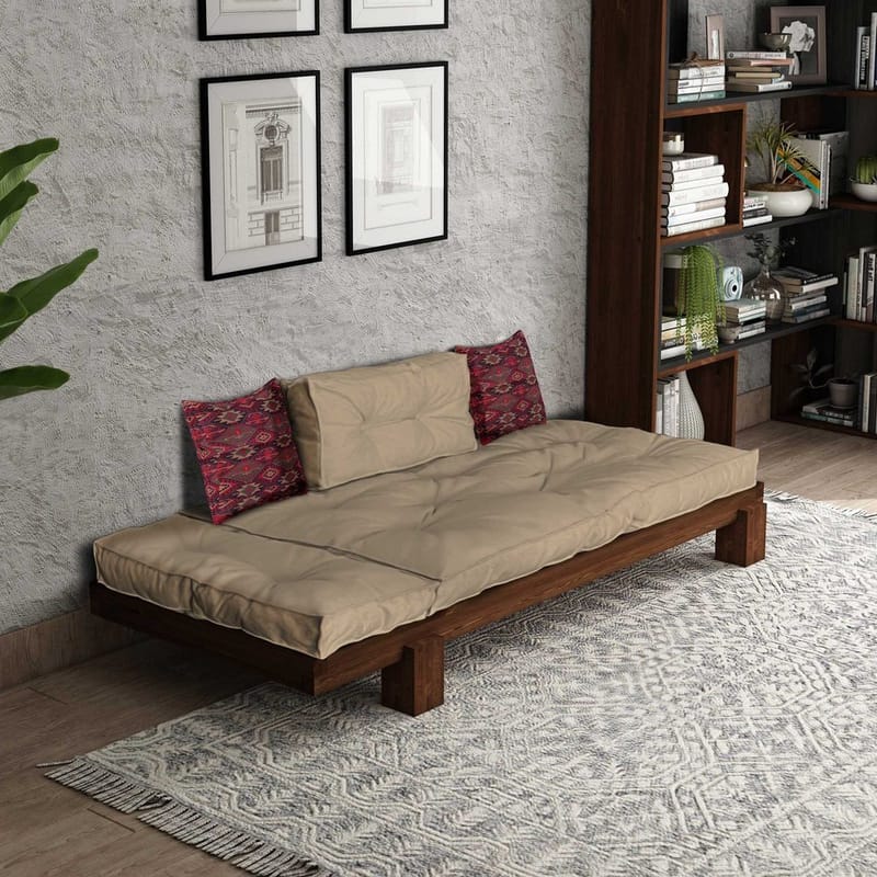 Fynros 2-sits Bäddsoffa - Beige - Möbler - Soffa - Bäddsoffa - 2 sits bäddsoffa