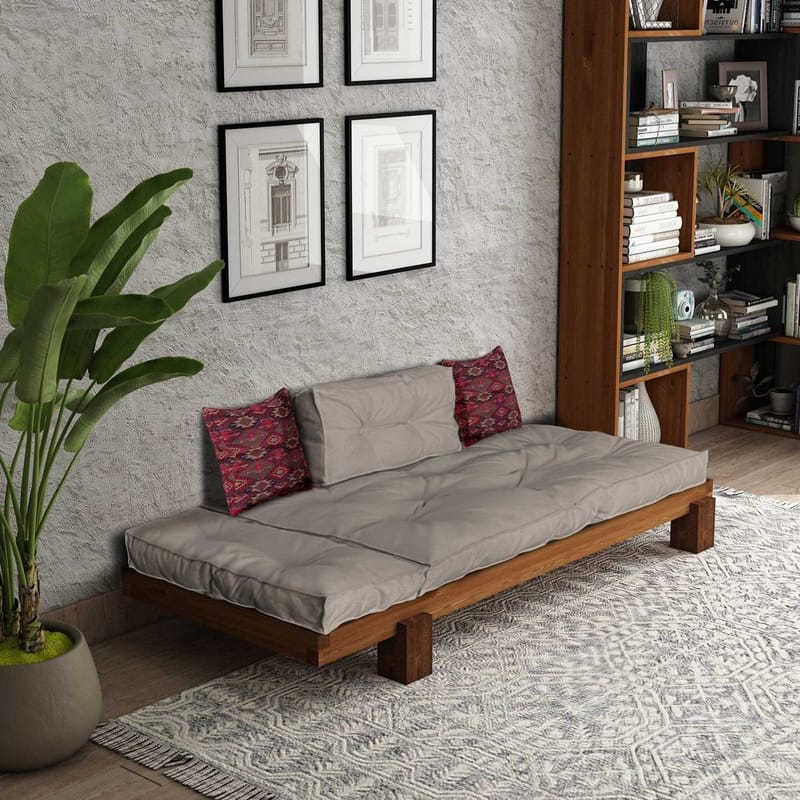 Fynros 2-sits Bäddsoffa - Beige/Natur - Möbler - Soffa - Bäddsoffa - 2 sits bäddsoffa