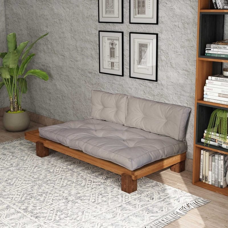 Fynros 2-sits Bäddsoffa - Beige/Natur - Möbler - Soffa - Bäddsoffa - 2 sits bäddsoffa