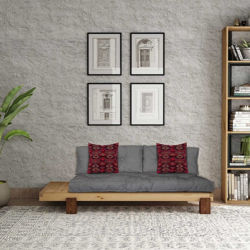 Fynros 2-sits Bäddsoffa - Grå - Möbler - Soffa - Bäddsoffa - 2 sits bäddsoffa