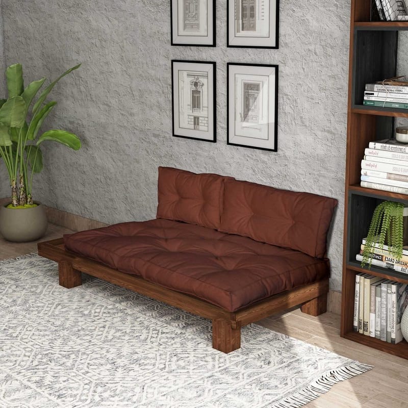 Fynros 2-sits Bäddsoffa - Mörkröd - Möbler - Soffa - Bäddsoffa - 2 sits bäddsoffa