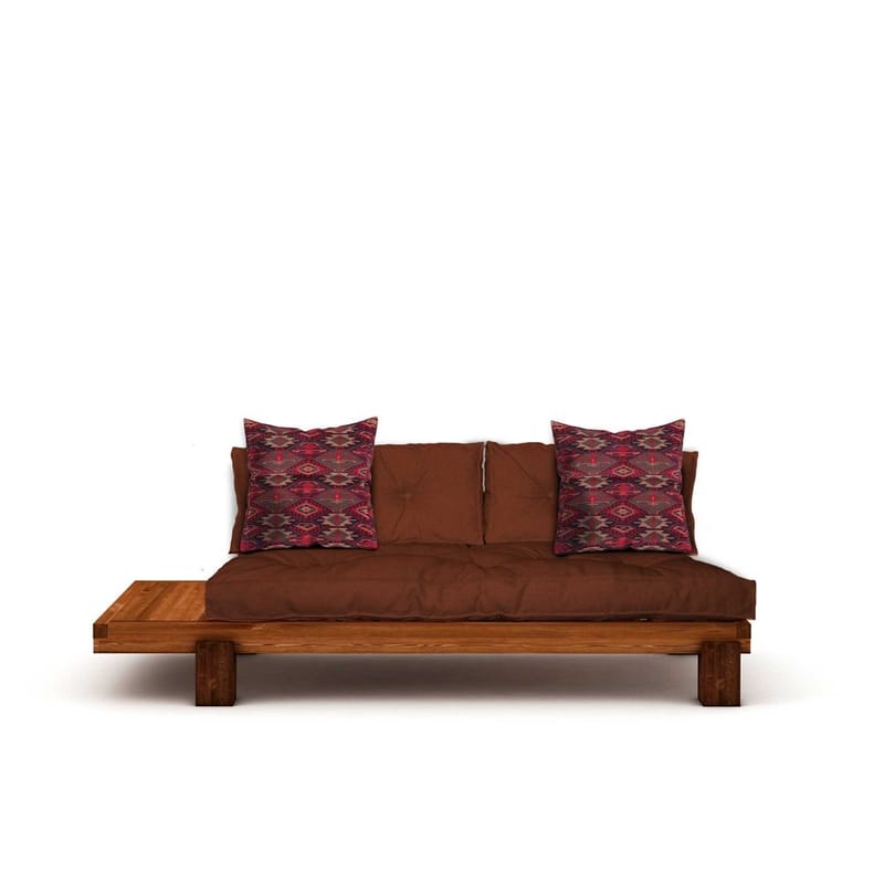 Fynros 2-sits Bäddsoffa - Mörkröd/Natur - Möbler - Soffa - Bäddsoffa - 2 sits bäddsoffa
