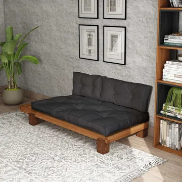 Fynros 2-sits Bäddsoffa - Natur/Antracit - Möbler - Soffa - Bäddsoffa - 2 sits bäddsoffa