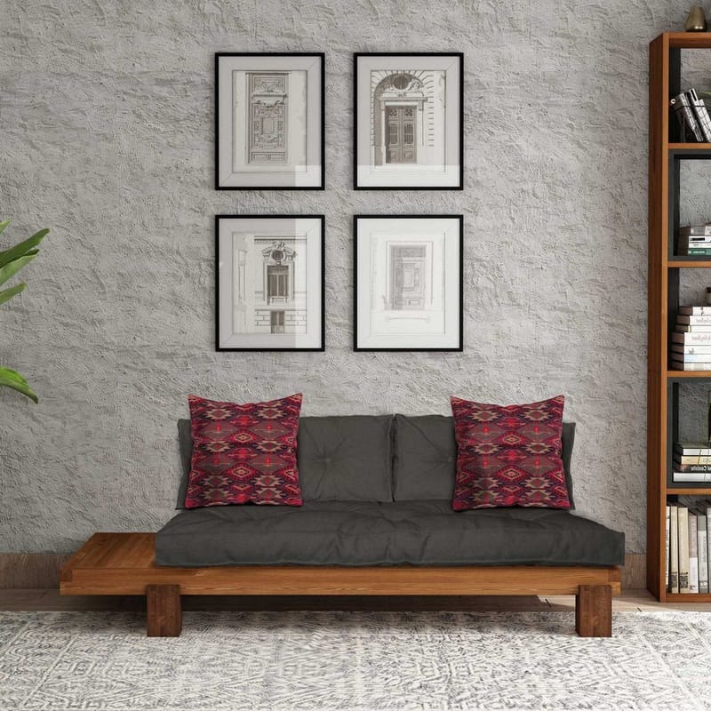 Fynros 2-sits Bäddsoffa - Natur/Antracit - Möbler - Soffa - Bäddsoffa - 2 sits bäddsoffa