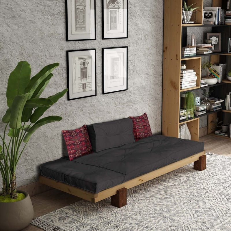 Fynros 2-sits Bäddsoffa - Natur/Antracit - Möbler - Soffa - Bäddsoffa - 2 sits bäddsoffa