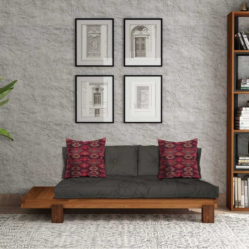 Fynros 2-sits Bäddsoffa - Natur/Antracit - Möbler - Soffa - Bäddsoffa - 2 sits bäddsoffa