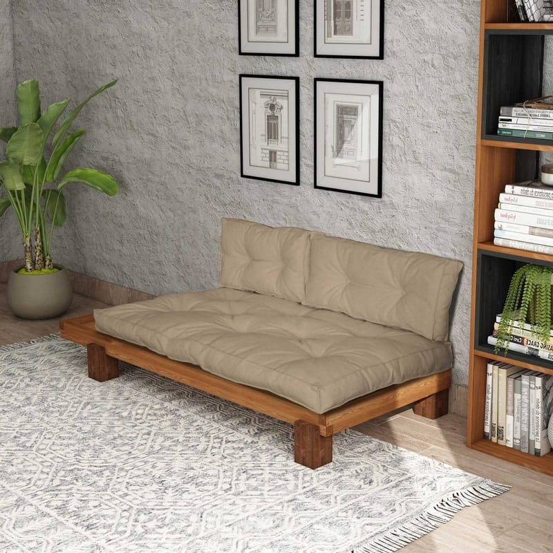 Fynros 2-sits Bäddsoffa - Natur/Ljusbrun - Möbler - Soffa - Bäddsoffa - 2 sits bäddsoffa