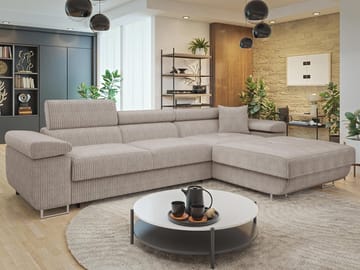 Gabina 3-sits Bäddsoffa med divan och förvaring - Möbler - Soffa - Bäddsoffa - Hörnbäddsoffa