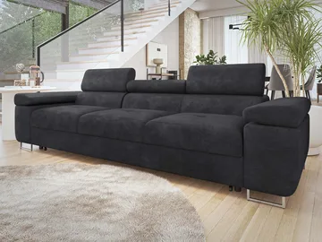 Gabina 3-sits Soffa - svart - Möbler - Soffa - Bäddsoffa - 3 sits bäddsoffa