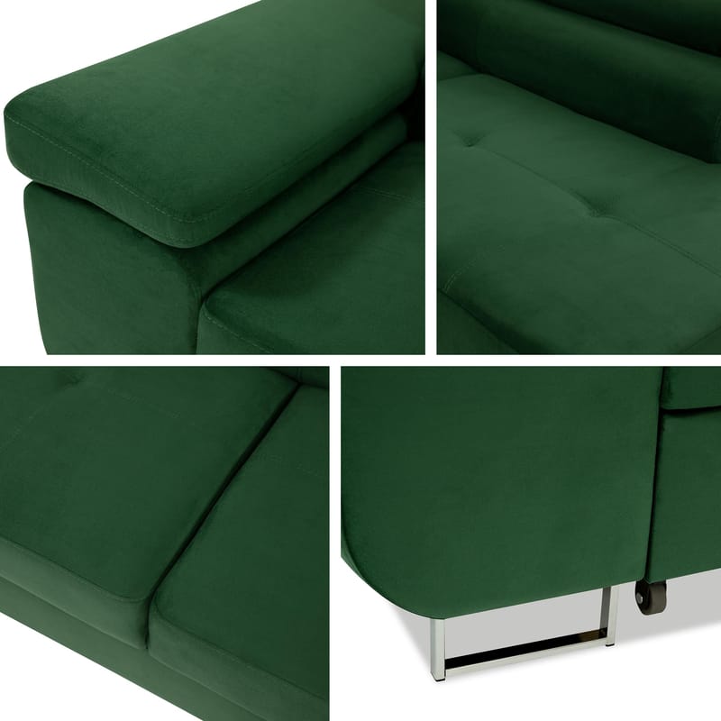 Gabina 4-sits Bäddsoffa med schäslong - beige - Möbler - Soffa - Bäddsoffa - Hörnbäddsoffa