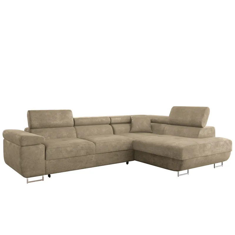 Gabina 4-sits Bäddsoffa med schäslong, beige