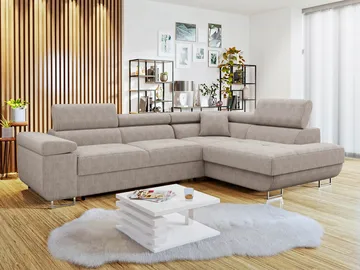 Gabina 4-sits Bäddsoffa med schäslong och förvaring - Möbler - Soffa - Bäddsoffa - Hörnbäddsoffa