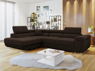 Gabina 4-sits Bäddsoffa med schäslong och förvaring - Möbler - Soffa - Bäddsoffa - Hörnbäddsoffa
