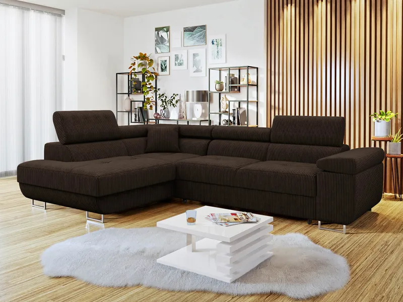 Gabina 4-sits Bäddsoffa med schäslong och förvaring - Möbler - Soffa - Bäddsoffa - Hörnbäddsoffa