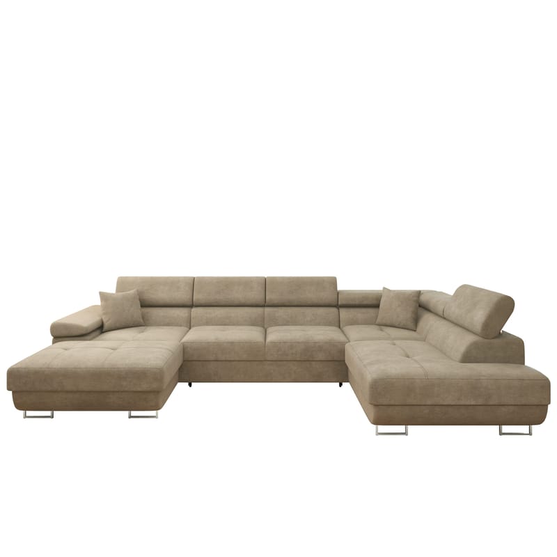 Gabina 5-sits U-formad bäddsoffa med divan och schäslong, Lumo 30