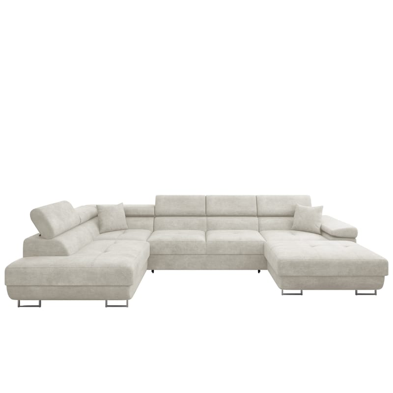 Gabina 5-sits U-formad bäddsoffa med divan och schäslong, Lumo 55