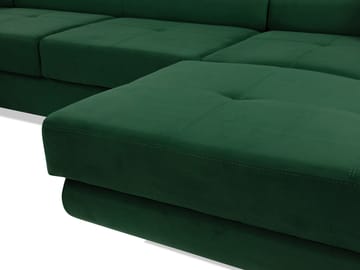 Gabina 5-sits U-formad bäddsoffa med divan och schäslong - svart - Möbler - Soffa - Bäddsoffa - Hörnbäddsoffa