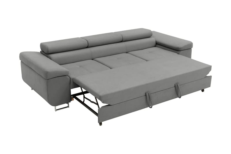 Gabina Bäddsoffa 3-sits i Konstläder - Grå - Möbler - Soffa - Bäddsoffa - 3 sits bäddsoffa