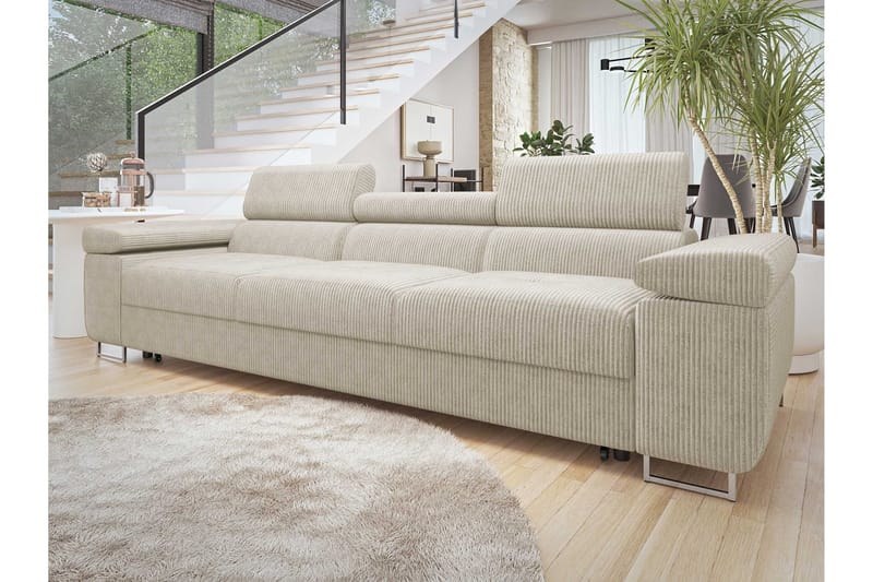 Gabina Bäddsoffa 3-sits i Manchester - Beige - Möbler - Soffa - Bäddsoffa - 3 sits bäddsoffa