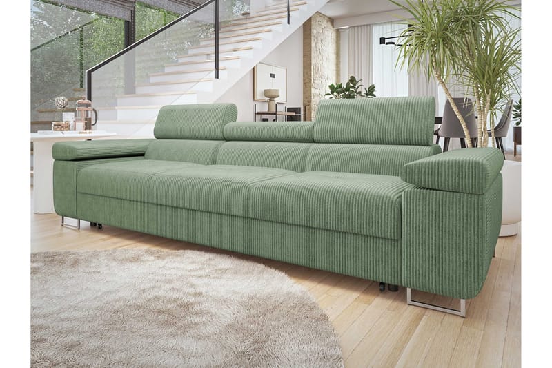 Gabina Bäddsoffa 3-sits i Manchester - Grön - Möbler - Soffa - Bäddsoffa - 3 sits bäddsoffa
