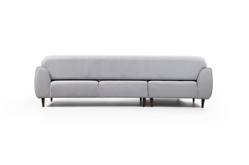 Gajanejos 5-sits Vänstervänd L-formad Bäddsoffa 87x237 cm i Tyg - Ljusgrå - Möbler - Soffa - Bäddsoffa - Bäddsoffa längsbäddad