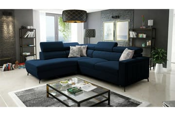 Galbally 3-sits Hörnbäddsoffa Dark blue - Möbler - Soffa - Bäddsoffa - Bäddsoffa längsbäddad