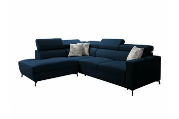 Galbally 3-sits Hörnbäddsoffa Dark blue - Möbler - Soffa - Bäddsoffa - Bäddsoffa längsbäddad