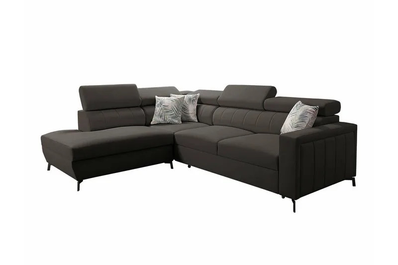 Galbally 3-sits Hörnbäddsoffa NO_BRAND Dark brown