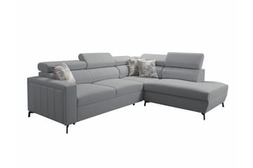 Galbally 3-sits Hörnbäddsoffa NO_BRAND Ljusgrå - Möbler - Soffa - Bäddsoffa - Bäddsoffa längsbäddad