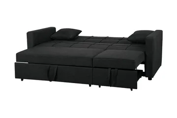 Glomma Bäddsoffa 207 cm - Svart - Möbler - Soffa - Bäddsoffa - Bäddsoffa längsbäddad