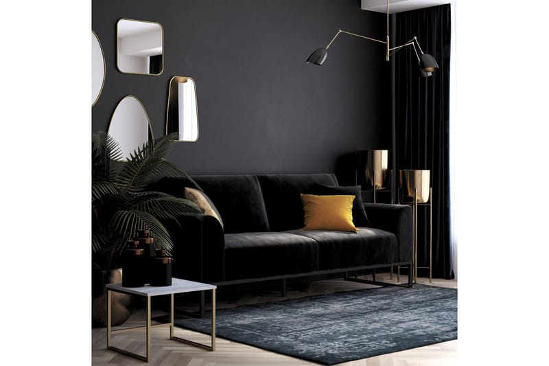 Gonxhe Bäddsoffa - Svart - Möbler - Soffa - Bäddsoffa - Bäddsoffa längsbäddad