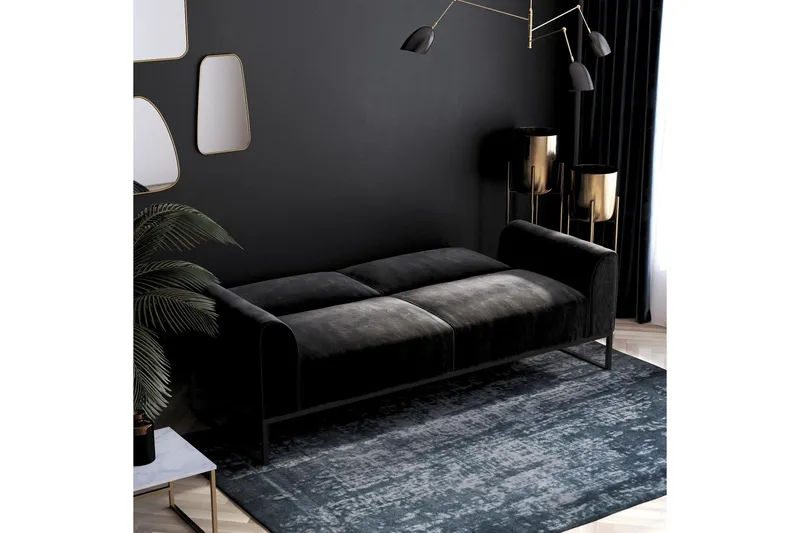 Gonxhe Bäddsoffa - Svart - Möbler - Soffa - Bäddsoffa - Bäddsoffa längsbäddad