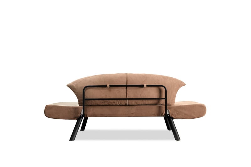Gweno 2-sits Fällbar Bäddsoffa 75x210 cm i Linne - Brun - Möbler - Soffa - Bäddsoffa - 2 sits bäddsoffa