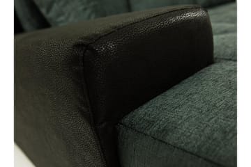 3-sits Hörnbäddsoffa Cerys Mini - Läder/Grön - Möbler - Soffa - Bäddsoffa - Bäddsoffa divan