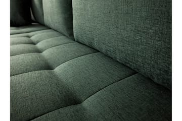 3-sits Hörnbäddsoffa Cerys Mini - Läder/Grön - Möbler - Soffa - Bäddsoffa - Bäddsoffa divan