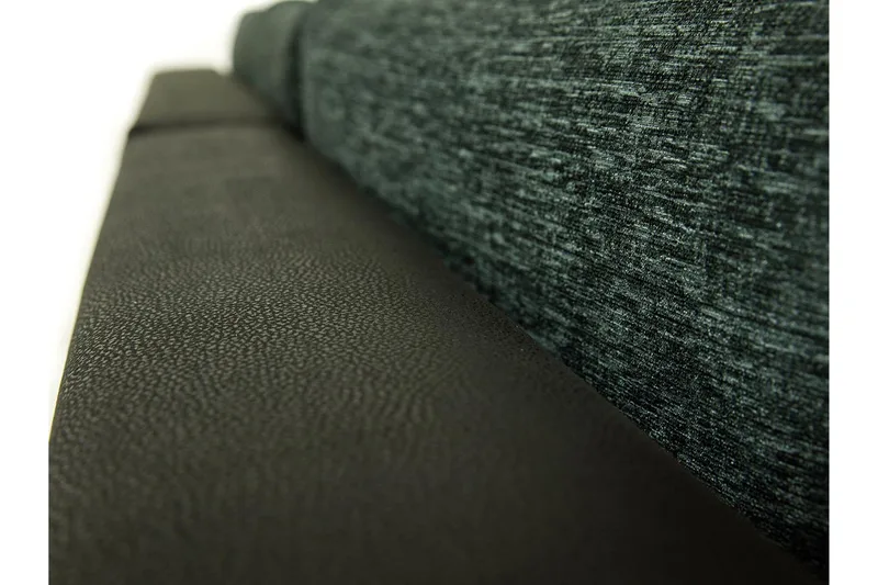 3-sits Hörnbäddsoffa Cerys Mini - Läder/Grön - Möbler - Soffa - Bäddsoffa - Bäddsoffa divan