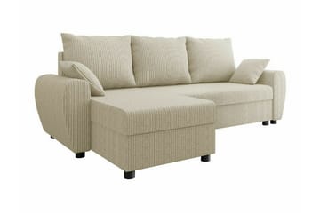 3-sits Hörnbäddsoffa Fionara - Beige - Möbler - Soffa - Bäddsoffa - Hörnbäddsoffa