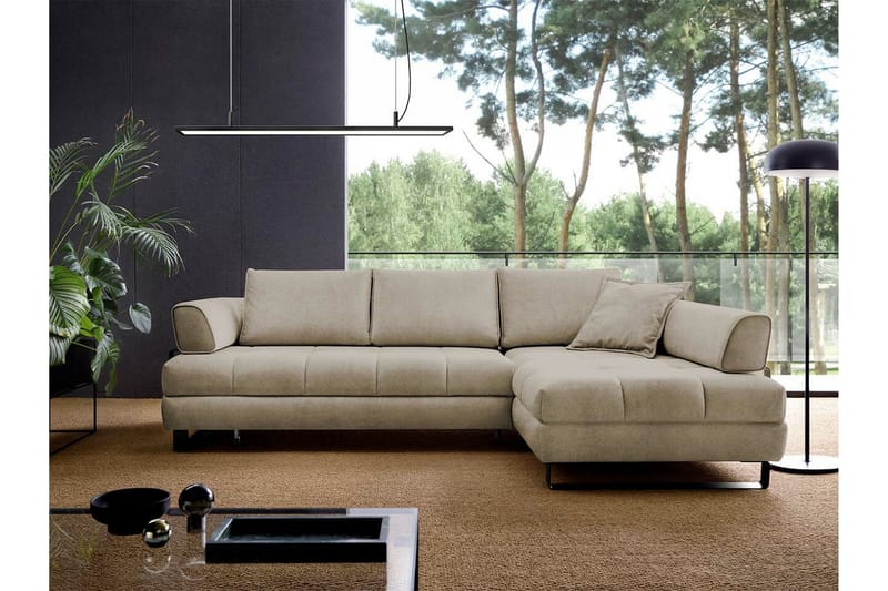 3-sits Hörnbäddsoffa Graystone - Cream - Möbler - Soffa - Bäddsoffa - Hörnbäddsoffa