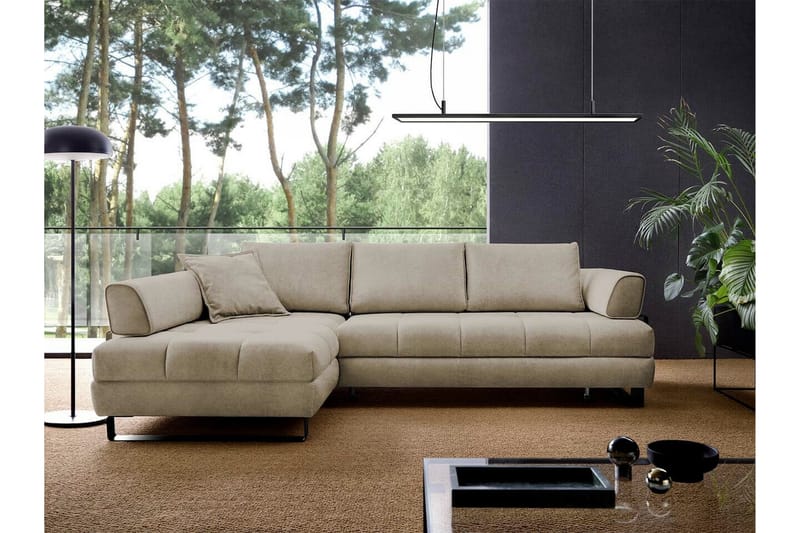 3-sits Hörnbäddsoffa Graystone - Cream - Möbler - Soffa - Bäddsoffa - Hörnbäddsoffa