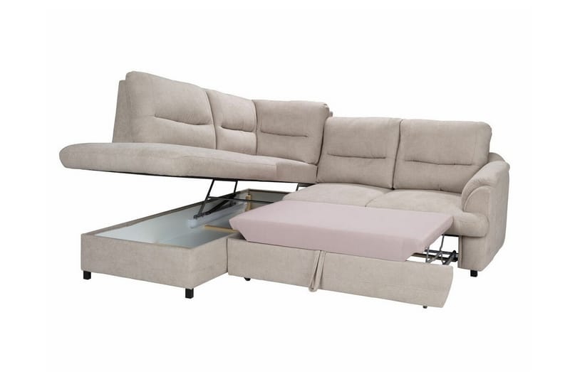 3-sits Hörnbäddsoffa Graystone - Cream - Möbler - Soffa - Bäddsoffa - Hörnbäddsoffa