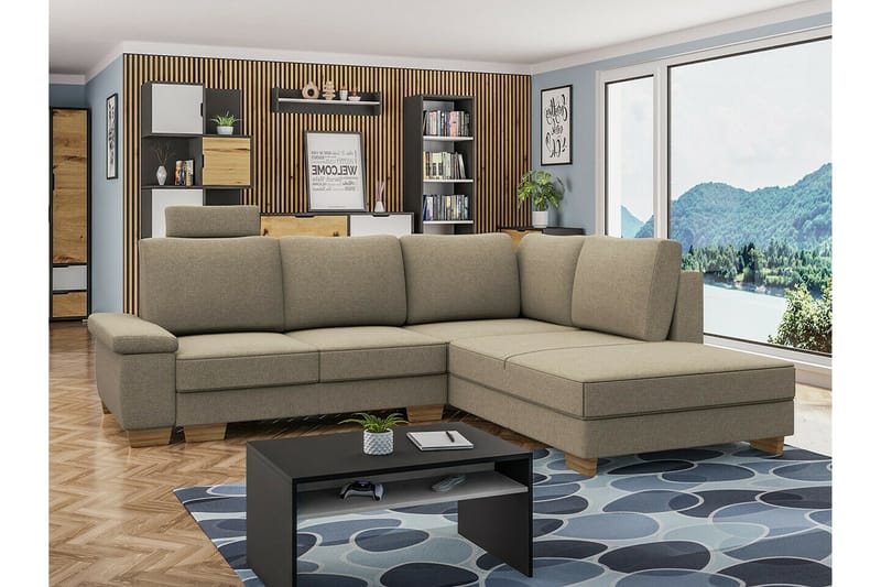 3-sits Hörnbäddsoffa Graystone - Möbler - Soffa - Bäddsoffa - Hörnbäddsoffa