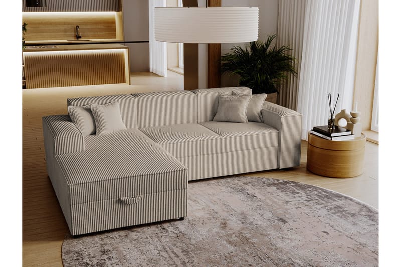 3-sits Hörnbäddsoffa Knocklong - Möbler - Soffa - Bäddsoffa - Hörnbäddsoffa